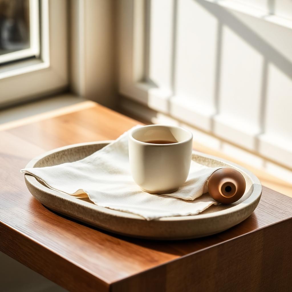 Stoneware Tea Tray